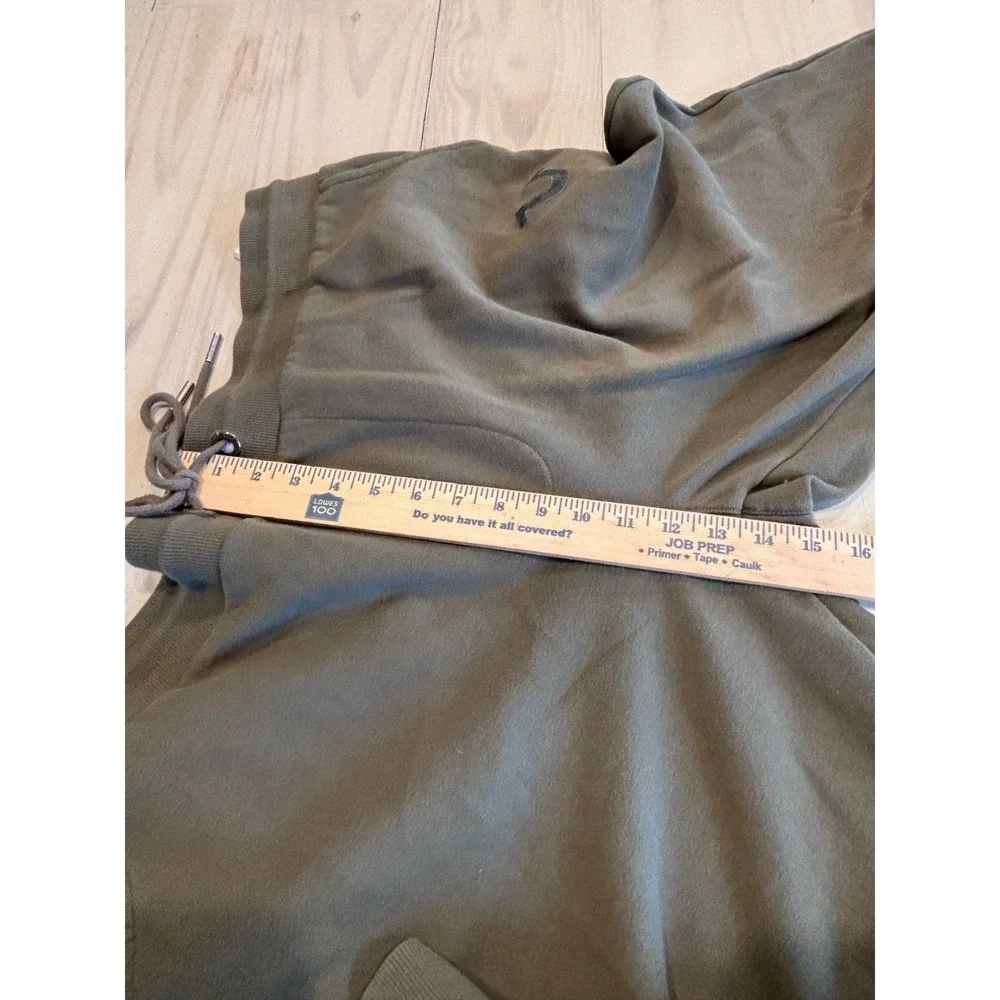True Religion Mens 3XL Olive Green Fleece Jogger‎ Sweatpants Horseshoe Logo EUC